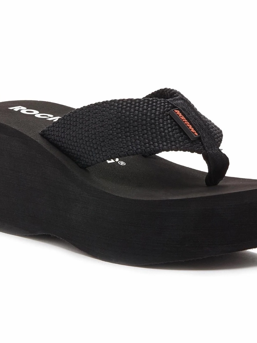 Rocket Dog Black Platform Flip Flop Sandal- Women’s Size 8- NEW